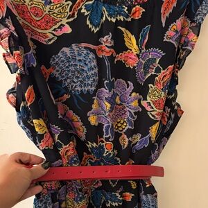 J. Crew Multicolor Floral Maxi Dress